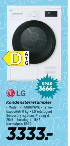 Bilka LG Kondenstørretumbler tilbud