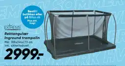 Bilka Rektangulær Inground trampolin tilbud
