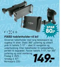 Bilka FIXED tabletholder til bil tilbud