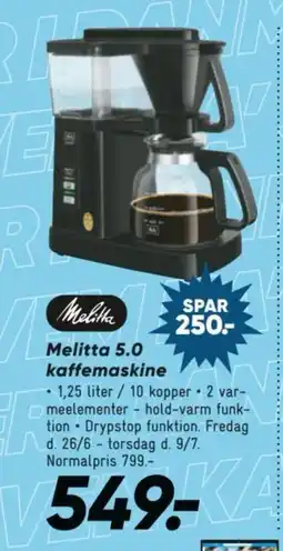 Bilka Melitta 5.0 kaffemaskine tilbud