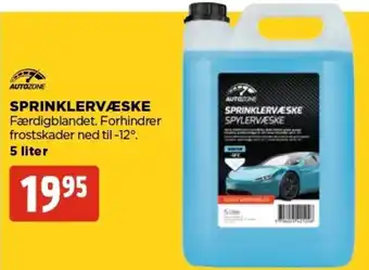Sprinklervæske Færdisblandet.Forhindrer Frostskader Ned Til-12 5Liter