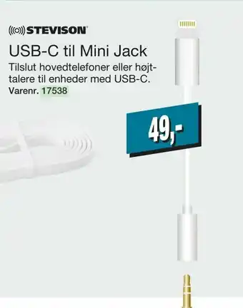 Harald Nyborg USB-C til Mini Jack tilbud