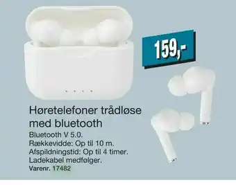 Harald Nyborg Høretelefoner trådløse med bluetooth tilbud