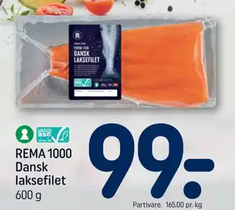 REMA 1000 REMA 1000 Dansk laksefilet tilbud