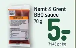 REMA 1000 Nemt & Grønt BBQ sauce tilbud