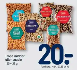 REMA 1000 Trope nødder eller snacks tilbud