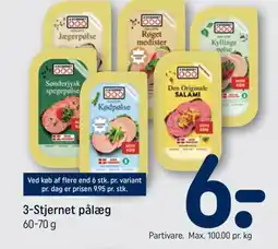 REMA 1000 3-Stjernet pålæg tilbud