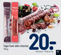 REMA 1000 Taga fuet eller chorizo tilbud