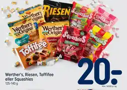 REMA 1000 Werther's, Riesen, Toffifee eller Squashies tilbud