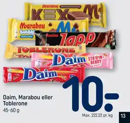 REMA 1000 Daim, Marabou eller Toblerone tilbud