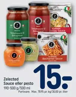 REMA 1000 Zelected Sauce eller pesto tilbud