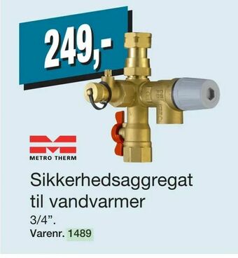 Harald Nyborg Sikkerhedsaggregat til vandvarmer tilbud