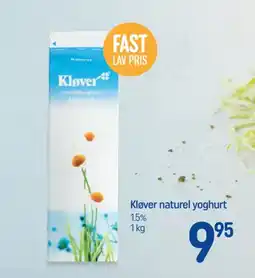 REMA 1000 Kløver naturel yoghurt tilbud