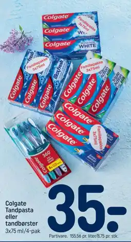 REMA 1000 Colgate Tandpasta eller tandbørster tilbud