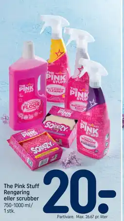 REMA 1000 The Pink Stuff Rengøring eller scrubber tilbud