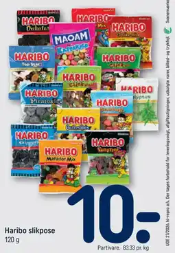 REMA 1000 Haribo slikpose tilbud