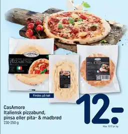 REMA 1000 CasAmore Italiensk pizzabund, pinsa eller pita- & madbrød tilbud