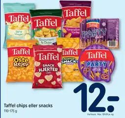 REMA 1000 Taffel chips eller snacks tilbud