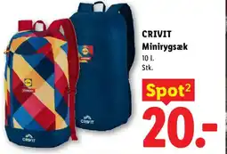Lidl CRIVIT Minirygsæk tilbud