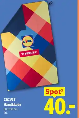 Lidl CRIVIT Håndklæde tilbud