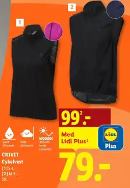 Lidl CRIVIT Cykelvest tilbud