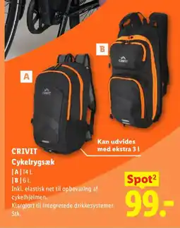 Lidl CRIVIT Cykelrygsæk tilbud