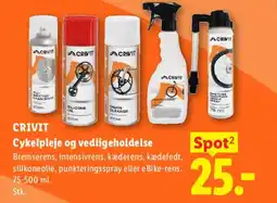 Lidl CRIVIT Cykelpleje og vedligeholdelse tilbud