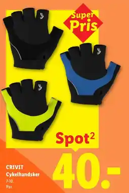 Lidl CRIVIT Cykelhandsker tilbud
