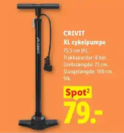 Lidl CRIVIT XL cykelpumpe tilbud