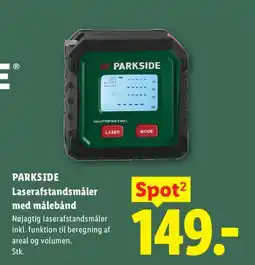 Lidl PARKSIDE Laserafstandsmåler med målebånd tilbud