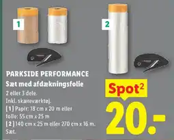 Lidl PARKSIDE PERFORMANCE Sæt med afdækningsfolie tilbud
