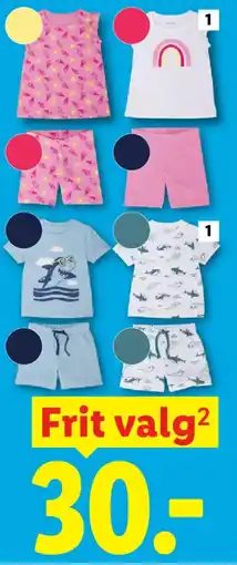 Lidl LUPILU Top, T-shirt eller shorts tilbud