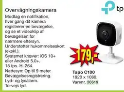 Harald Nyborg Overvågningskamera Tapo C100 tilbud