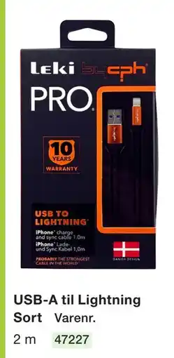 Harald Nyborg USB-A til Lightning tilbud