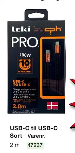 Harald Nyborg USB-C til USB-C tilbud