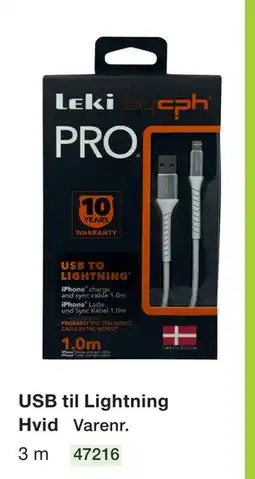 Harald Nyborg USB til Lightning tilbud