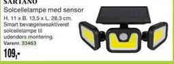 Harald Nyborg SARTANO Solcellelampe med sensor tilbud
