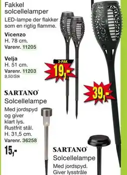 Harald Nyborg Fakkel solcellelamper tilbud