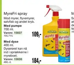 Harald Nyborg MyreFri spray tilbud