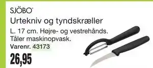 Harald Nyborg SJÖBO Urtekniv og tyndskræller tilbud