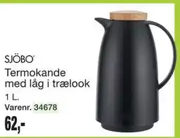 Harald Nyborg SJÖBO Termokande med låg i trælook tilbud