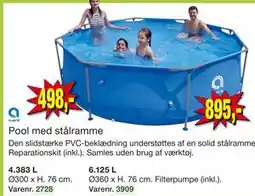 Harald Nyborg Pool med stålramme tilbud