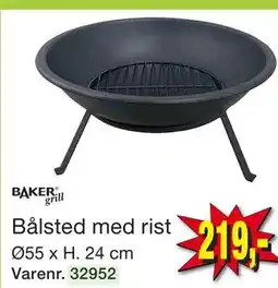 Harald Nyborg Bålsted med rist tilbud