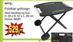 Harald Nyborg BAKER grill Foldbar grillvogn tilbud