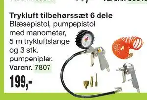 Harald Nyborg Trykluft tilbehørssæt 6 dele tilbud