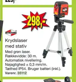 Harald Nyborg Krydslaser med stativ tilbud