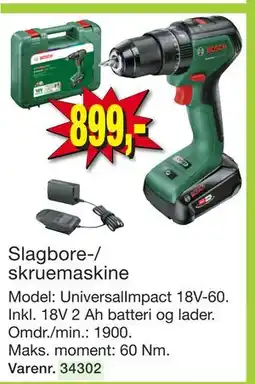 Harald Nyborg Slagbore-/ skruemaskine tilbud