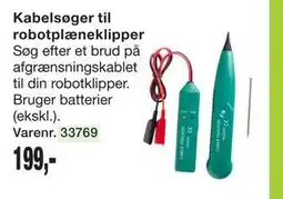 Harald Nyborg Kabelsøger til robotplæneklipper tilbud