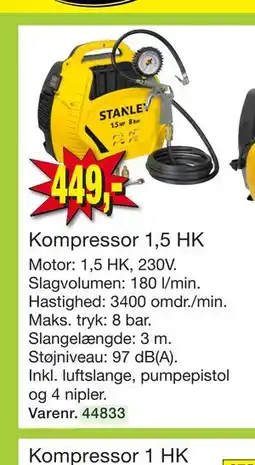 Harald Nyborg Kompressor 1,5 HK tilbud