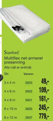 Harald Nyborg Stanford Multiflex net-armeret presenning tilbud